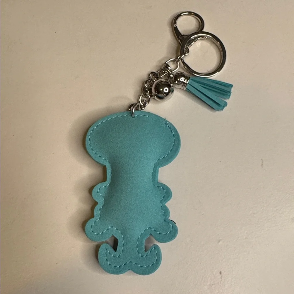 Blue and Gold Squidward Keychain